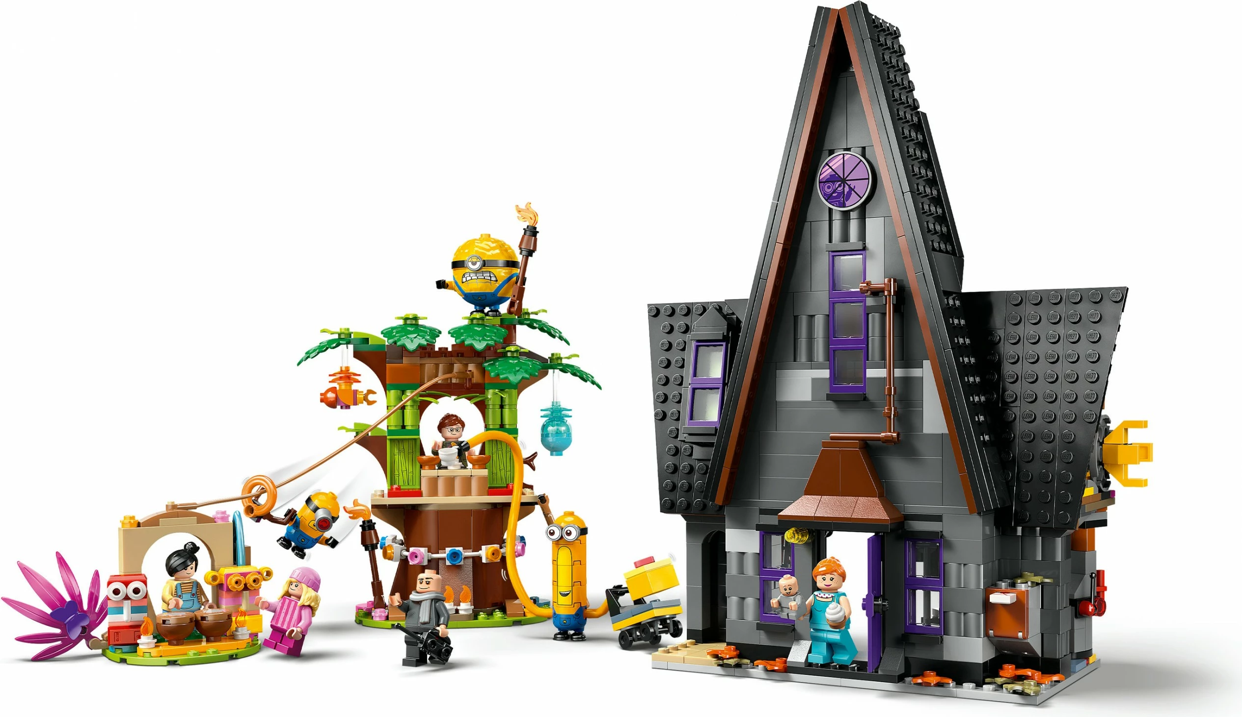 Set ndërtimi LEGO Minions dhe Shtëpia e Familjes së Gru-së, 868 pjesë, 1.31 kg