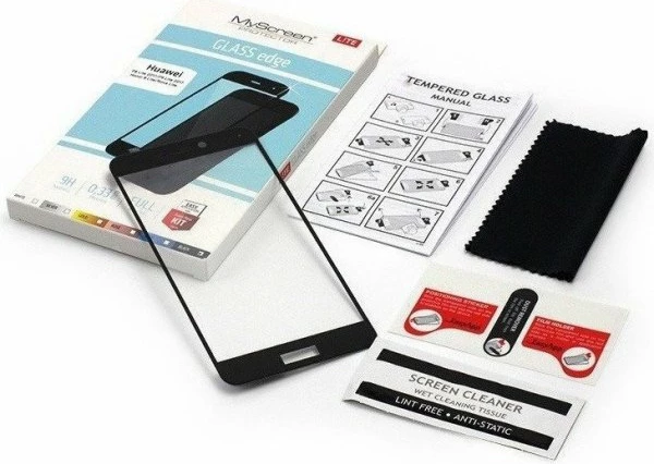 Xham mbrojtës i temperuar MyScreen Protector Lite Glass Edge për Huawei P40, Full Glue, 9H, 0.33mm, kit