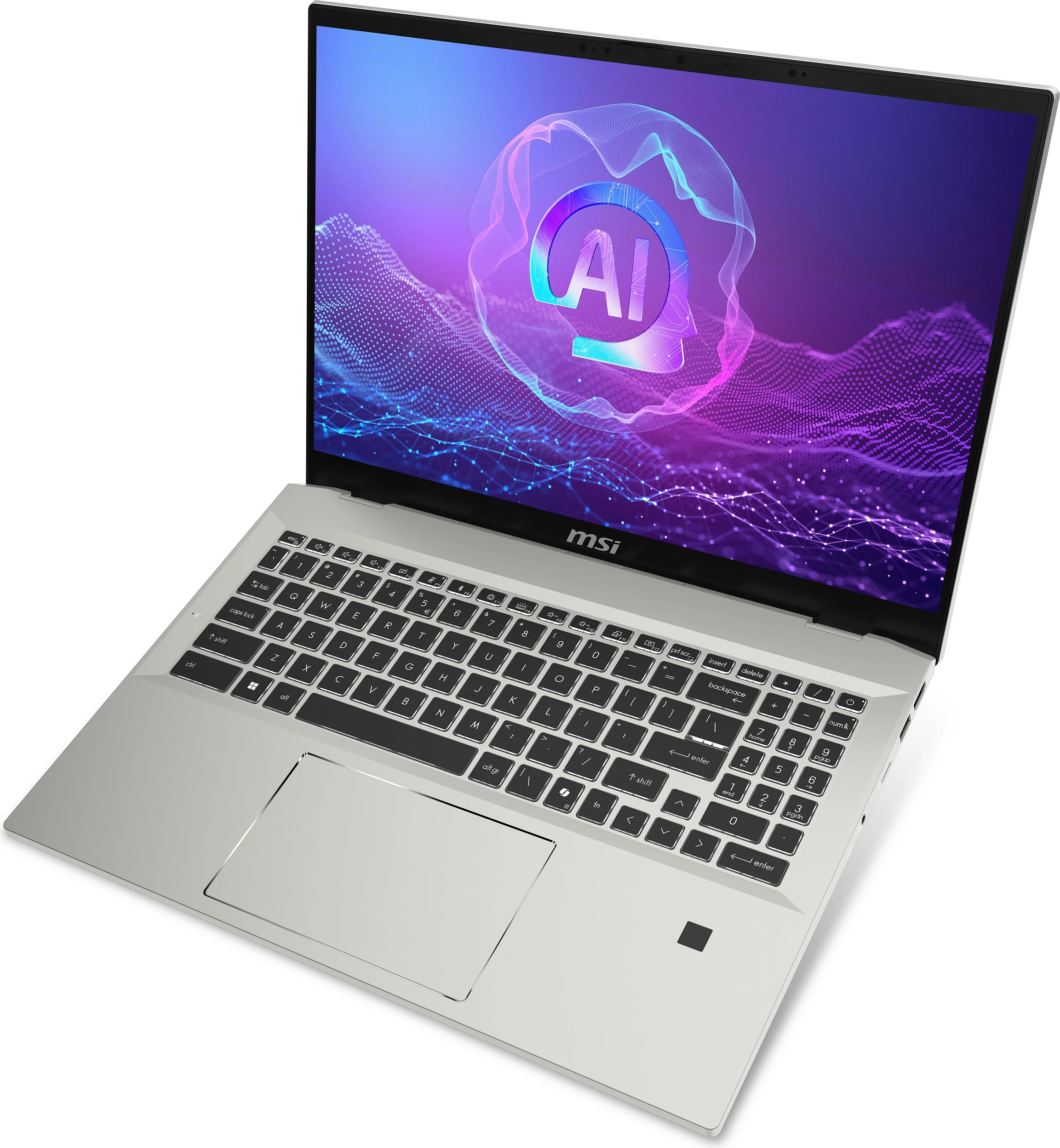 Laptop MSI Prestige A16 AI+ A3HMG-036, 16", Ryzen AI 9, 32GB RAM, 1TB SSD, Urban Silver