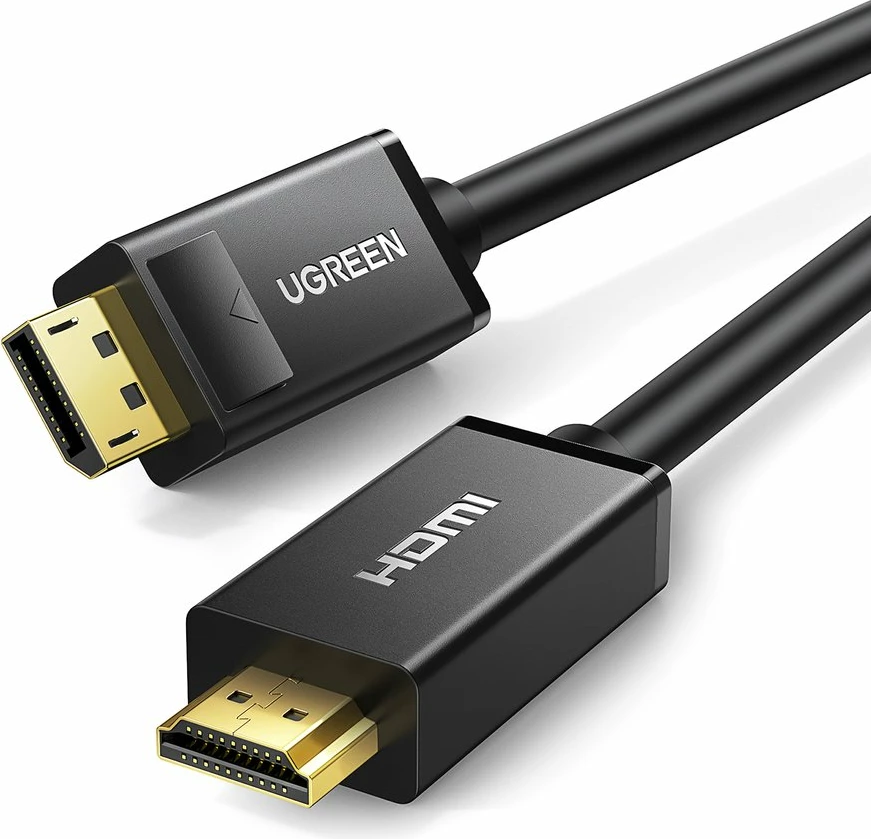 Kabllo DisplayPort në HDMI Ugreen DP101, 3m, e zezë
