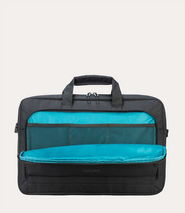 Çantë laptopi Tucano STAR, 15.6"/MacBook Pro 16", messenger, me rrip supi, e zezë
