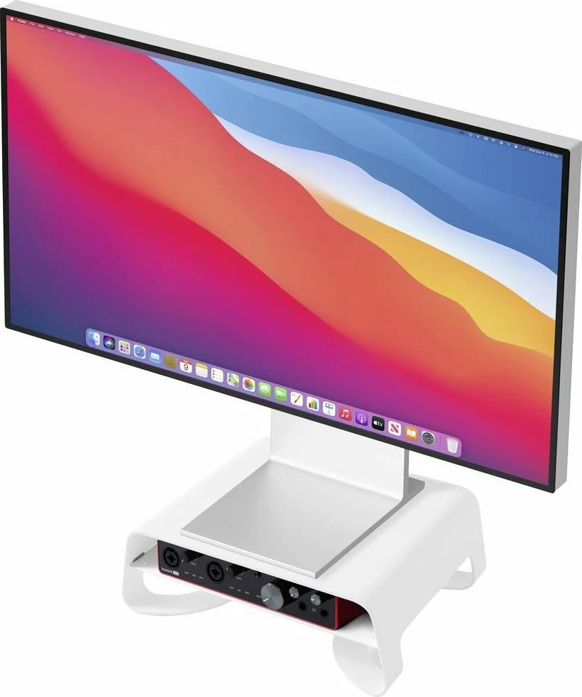 Mbajtës monitori Twelve South Curve Riser 12-2142, metal, 10.8 cm, i bardhë