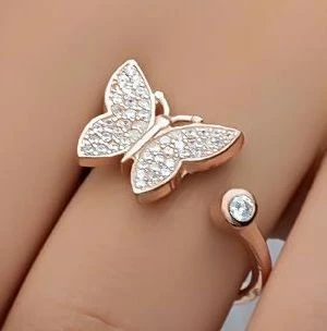 Unazë argjendi, ngjyrë rozë, Jumeon, NRZ999345