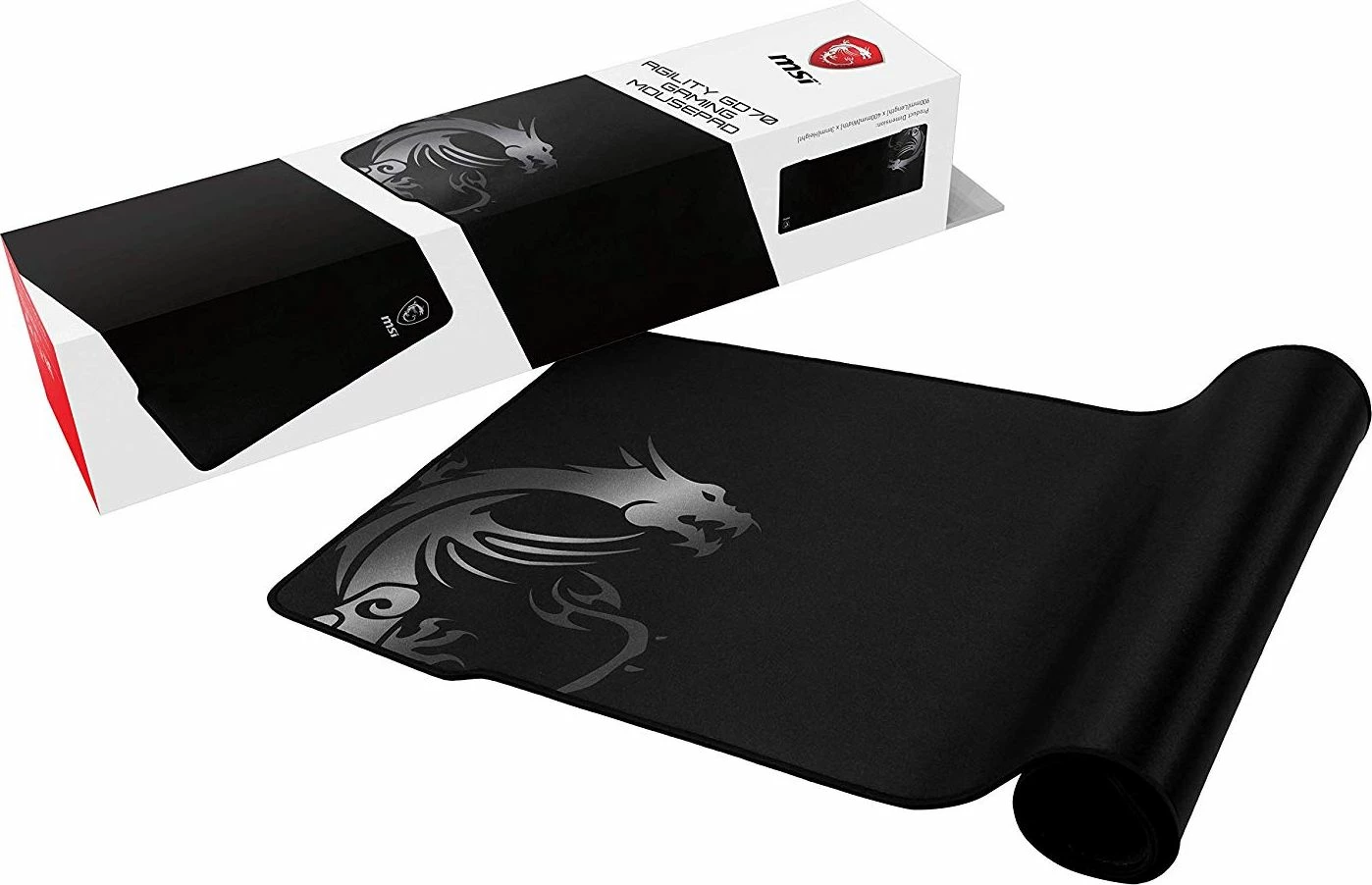 Mauspad MSI Agility GD70 XL 900x400mm 3mm, zi