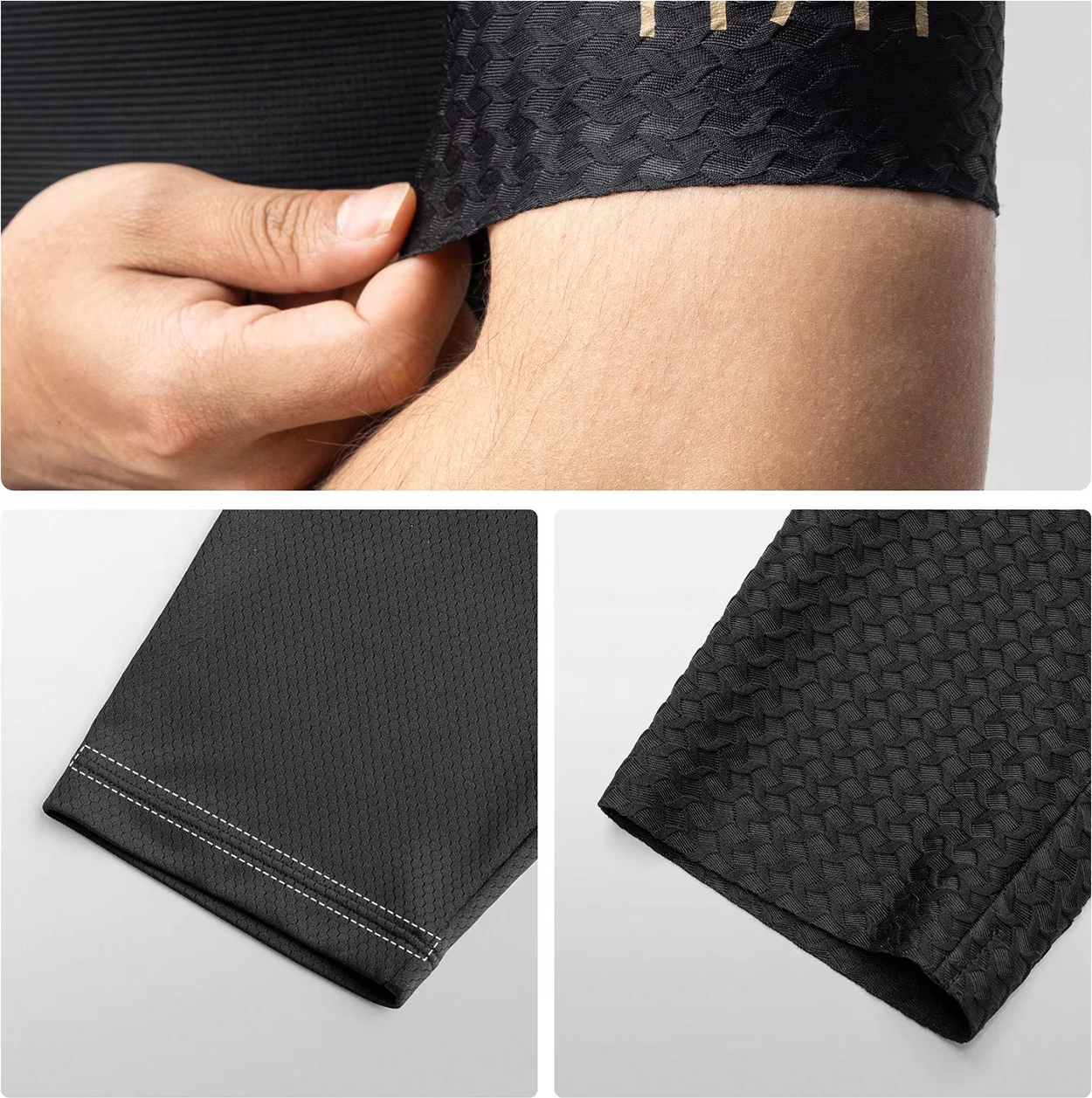 Jersej çiklizmi Rockbros YDDX011 Diamond, mëngë të shkurta, 3D mesh, slim-fit, me zinxhir, madhësi M, e zezë