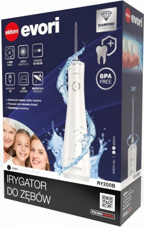 Irrigator oral pa kabllo ELDOM RY200B, i bardhë