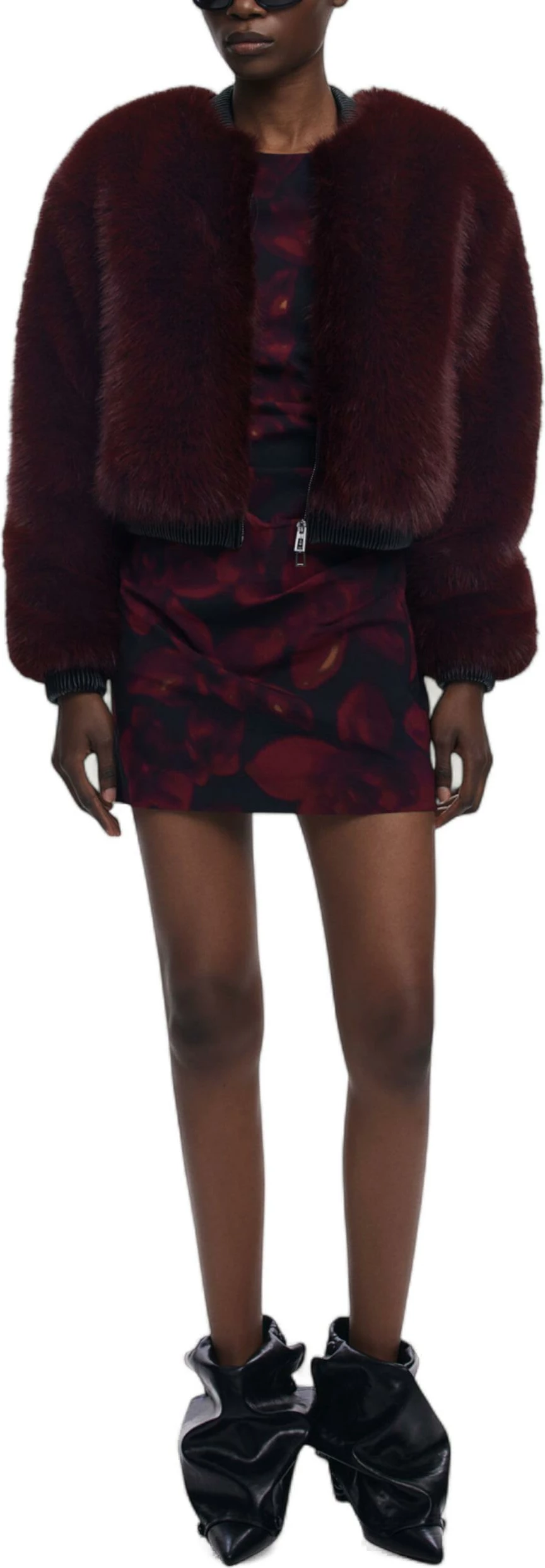 Jakne për femra Desigual CHAQ_RASPBERRY 25WWEW67, bordo [Madhësia: M]