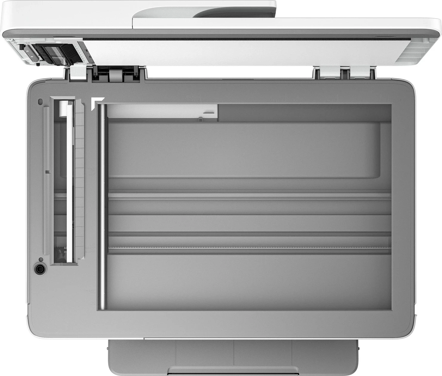 Printer HP OfficeJet Pro 9730e, WiFi, A3, Duplex, ADF, AirPrint, Instant Ink, HP+, bardhë-gri