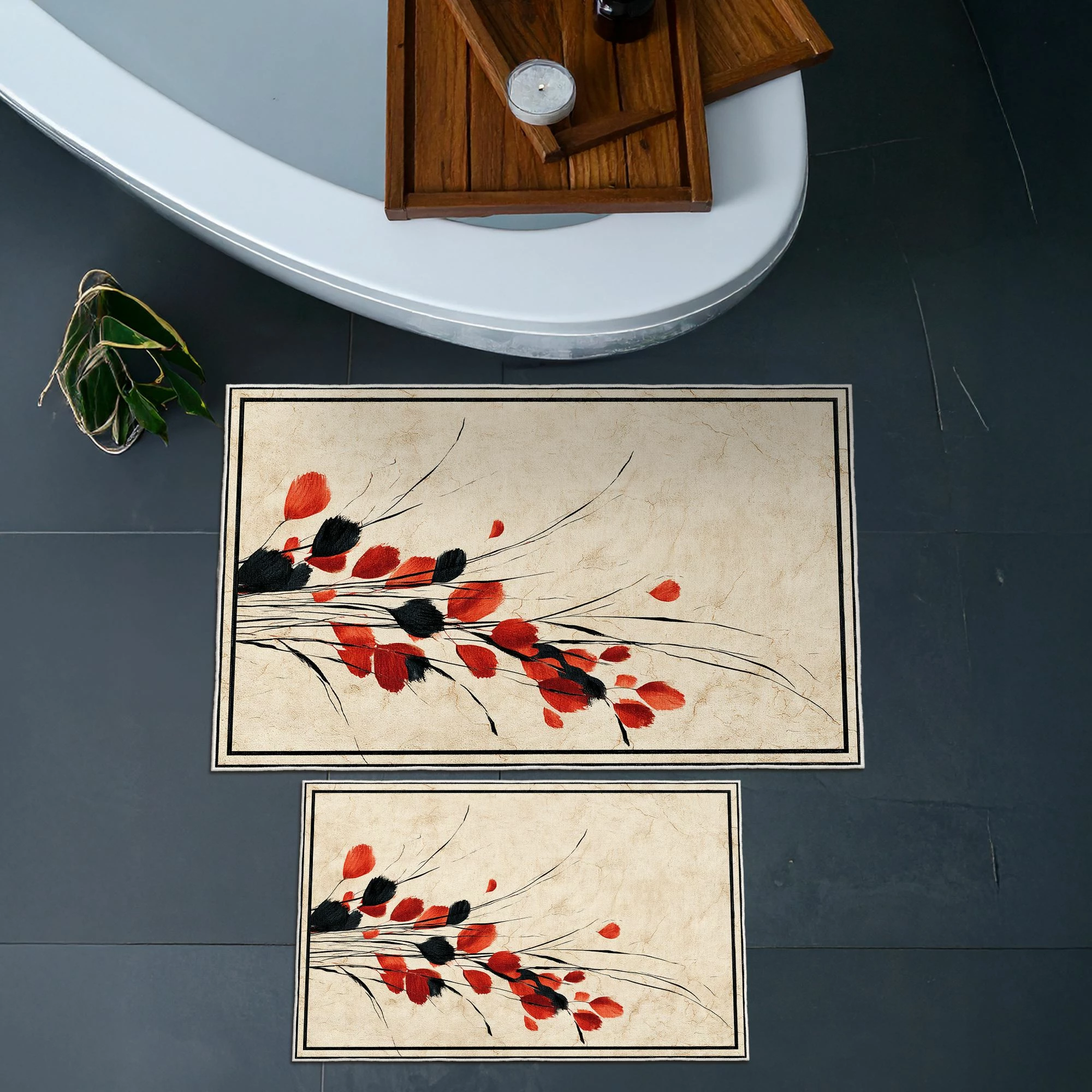 Set tapetash për banjo, 2 copë, Mijolnir, Asr03, bezhë