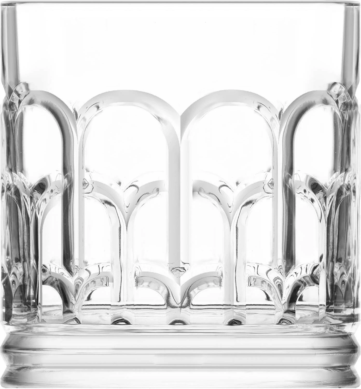 Gotë old fashioned LAV HORECA Archie 370 ml transparente, set 12 copë