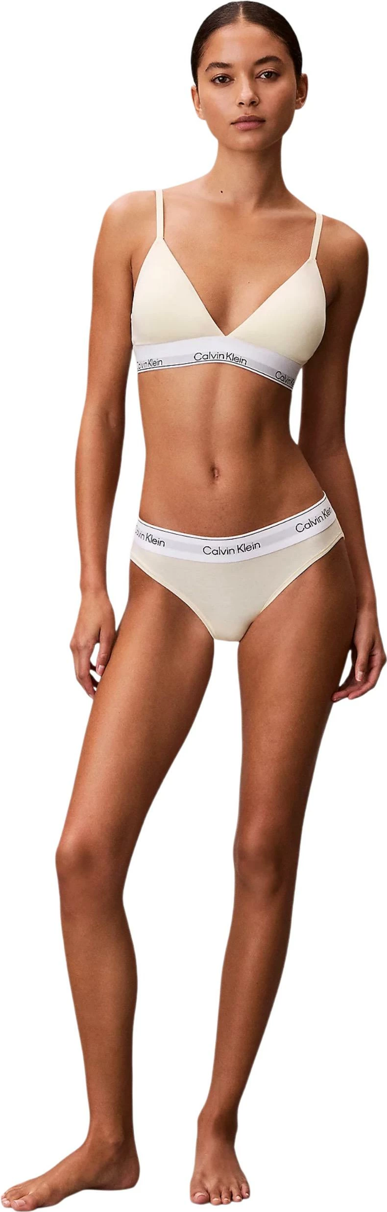 Të brendshme bikini për femra Calvin Klein Underwear LV00QF8520, krem [Madhësia: M]