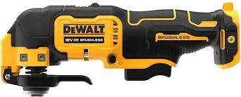 Multitool oscilues DeWALT DCS353NT-XJ, brushless, me bateri, me dritë, me pllakë lëmimi, i zi/verdhe