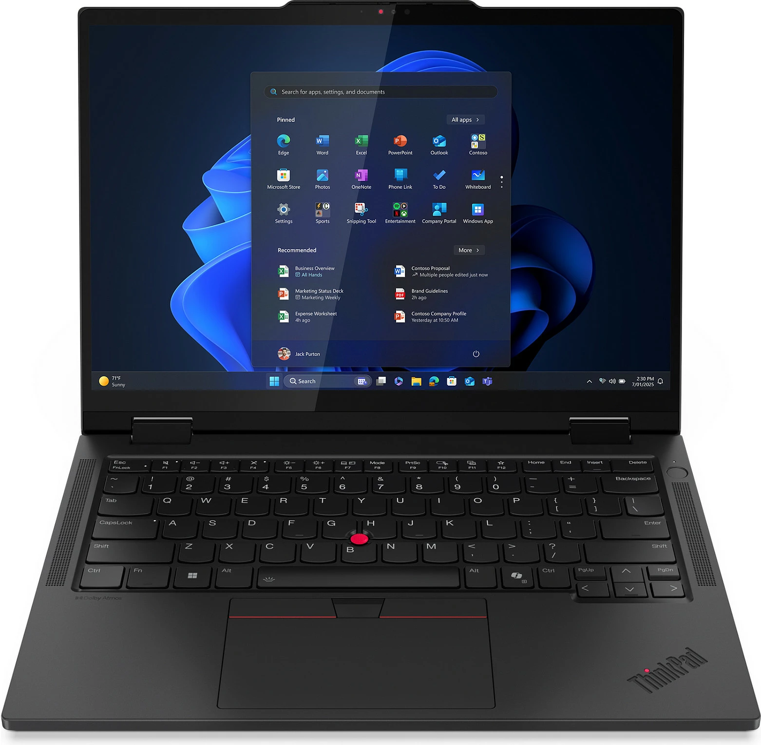 Laptop Lenovo ThinkPad T14s 2-in-1 G1 21R3, Core Ultra 7 255U, 32GB RAM, 1TB SSD, 14" Touch, LTE 5G, Windows 11 Pro, i zi