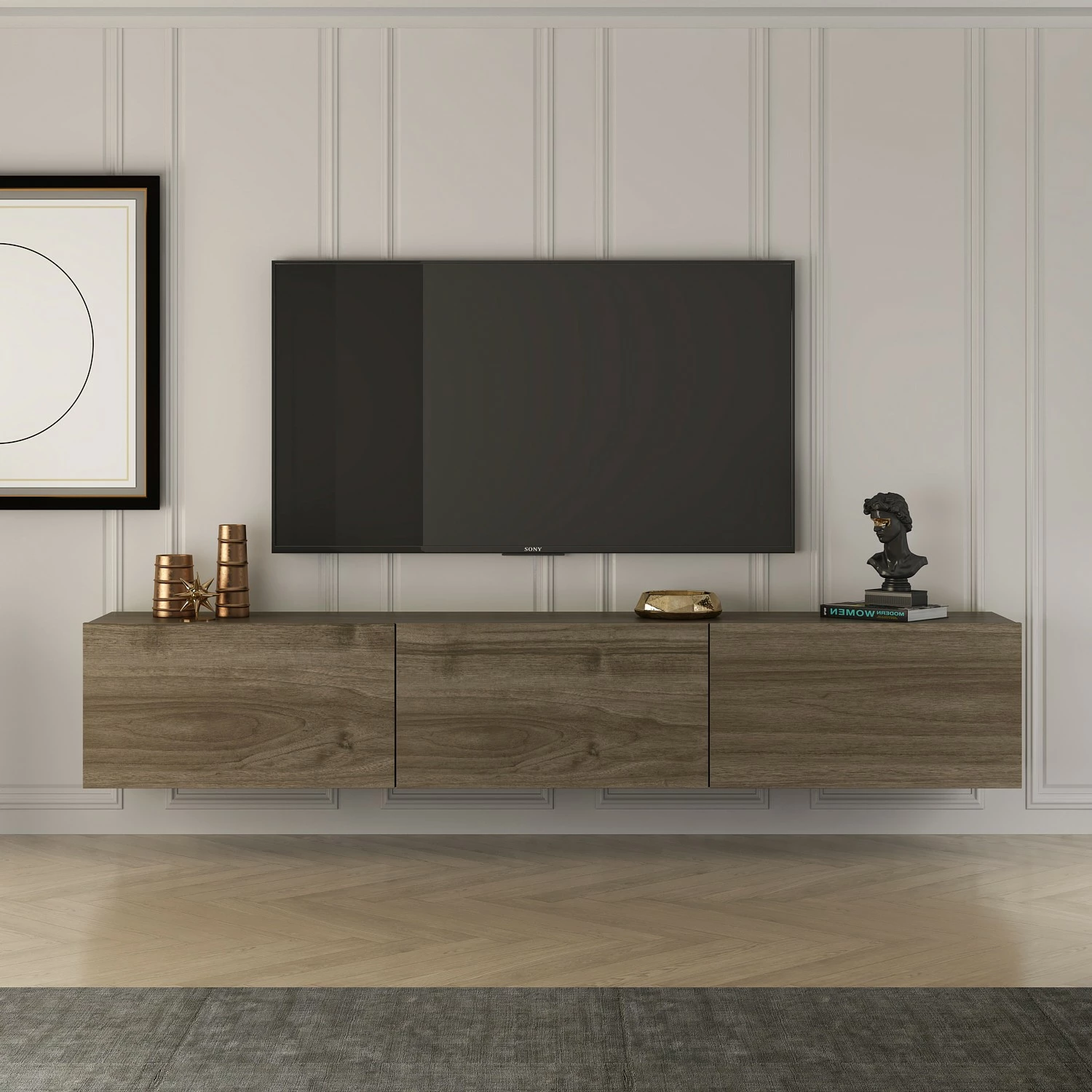 Komodë TV Hanah Home, ngjyrë arre, West