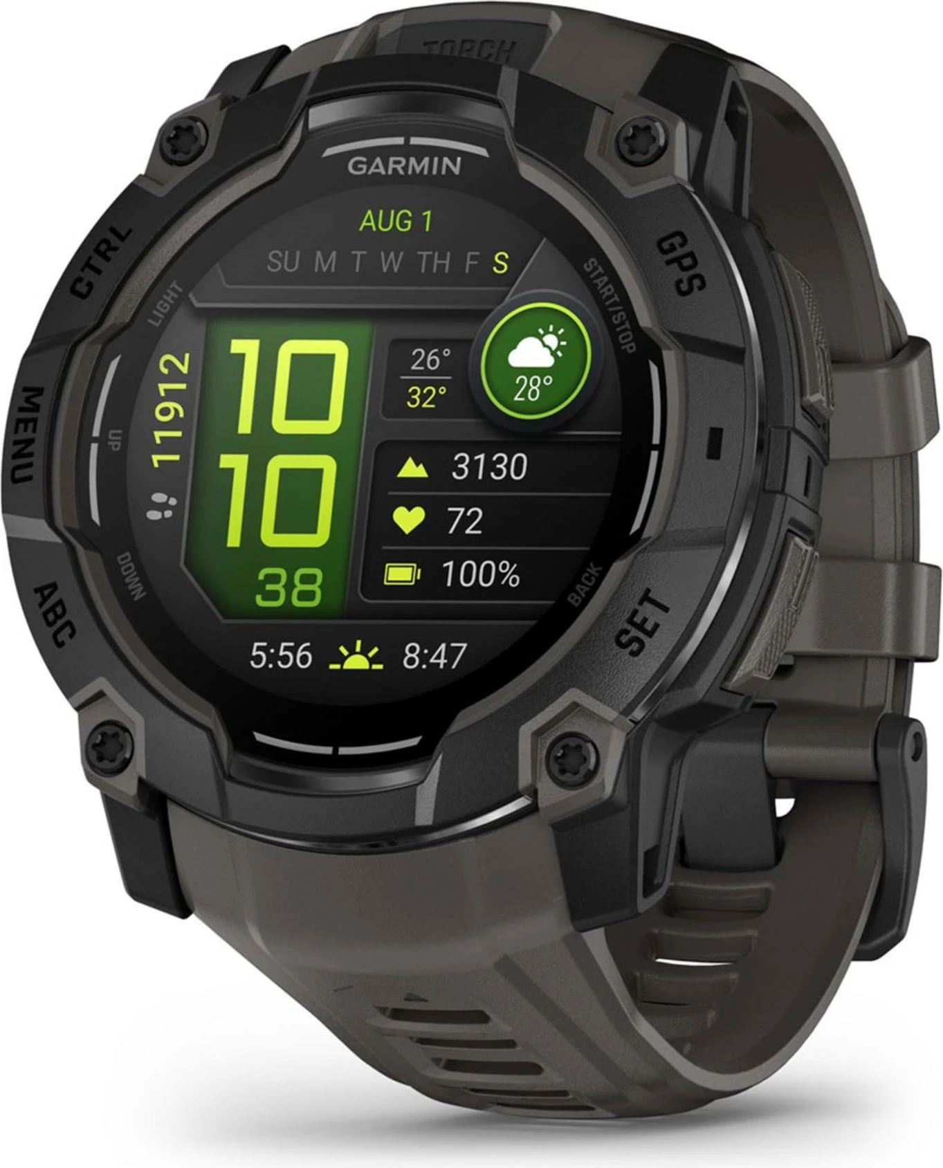 Smartwatch Garmin Instinct 3 AMOLED, 4 GB, GPS, e zezë