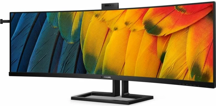 Monitor PHILIPS 499P9H 49\" VA DQHD 75Hz USB-C PD 90W, i lakuar, i zi