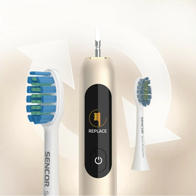 Furçë elektrike për dhëmbë Sencor SOC 5011GD,  Smart sonic, e artë