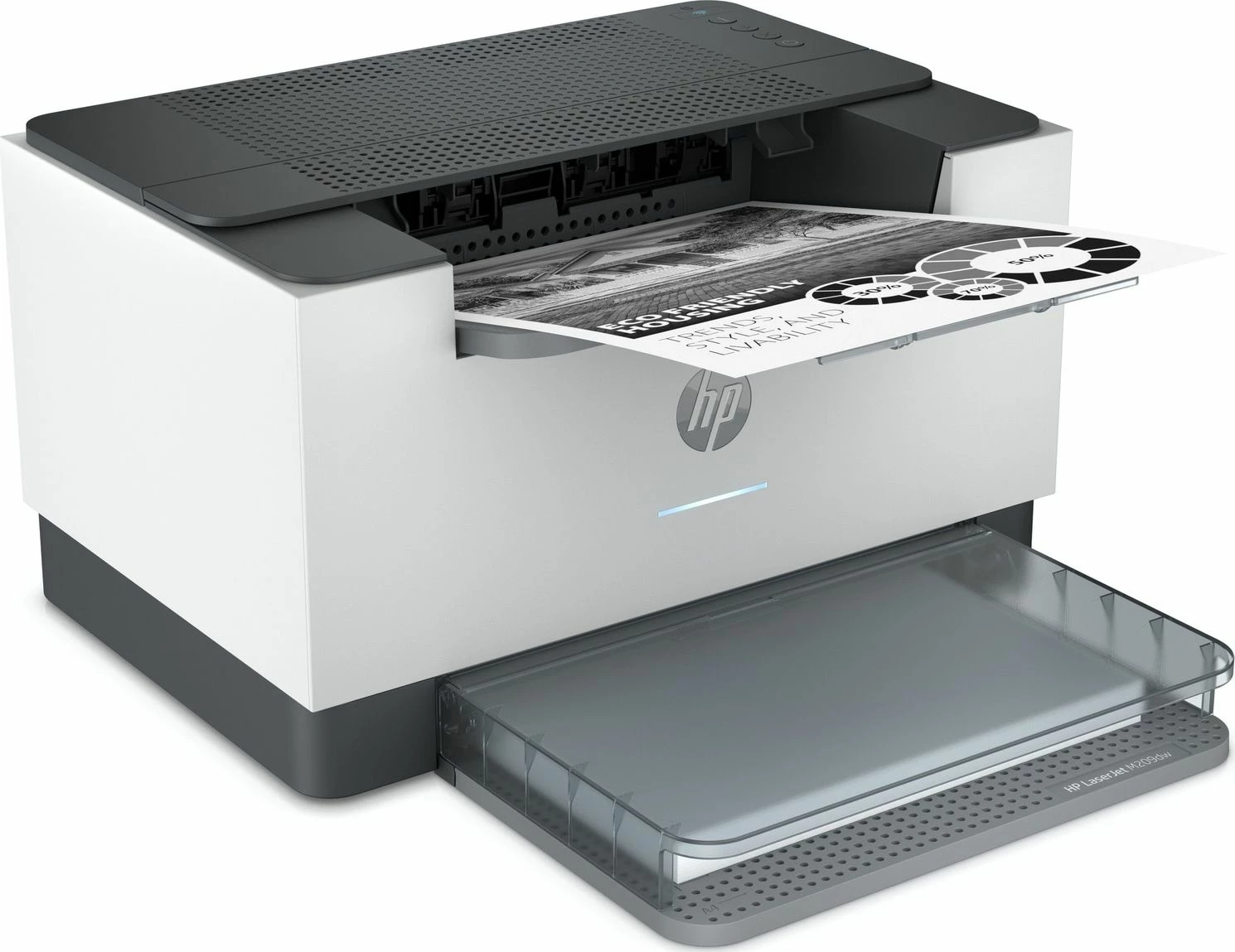 Printer lazer HP LaserJet Pro M209DW (6GW62F) A4, bardhë e zi, duplex, Wi‑Fi, Ethernet, i bardhë