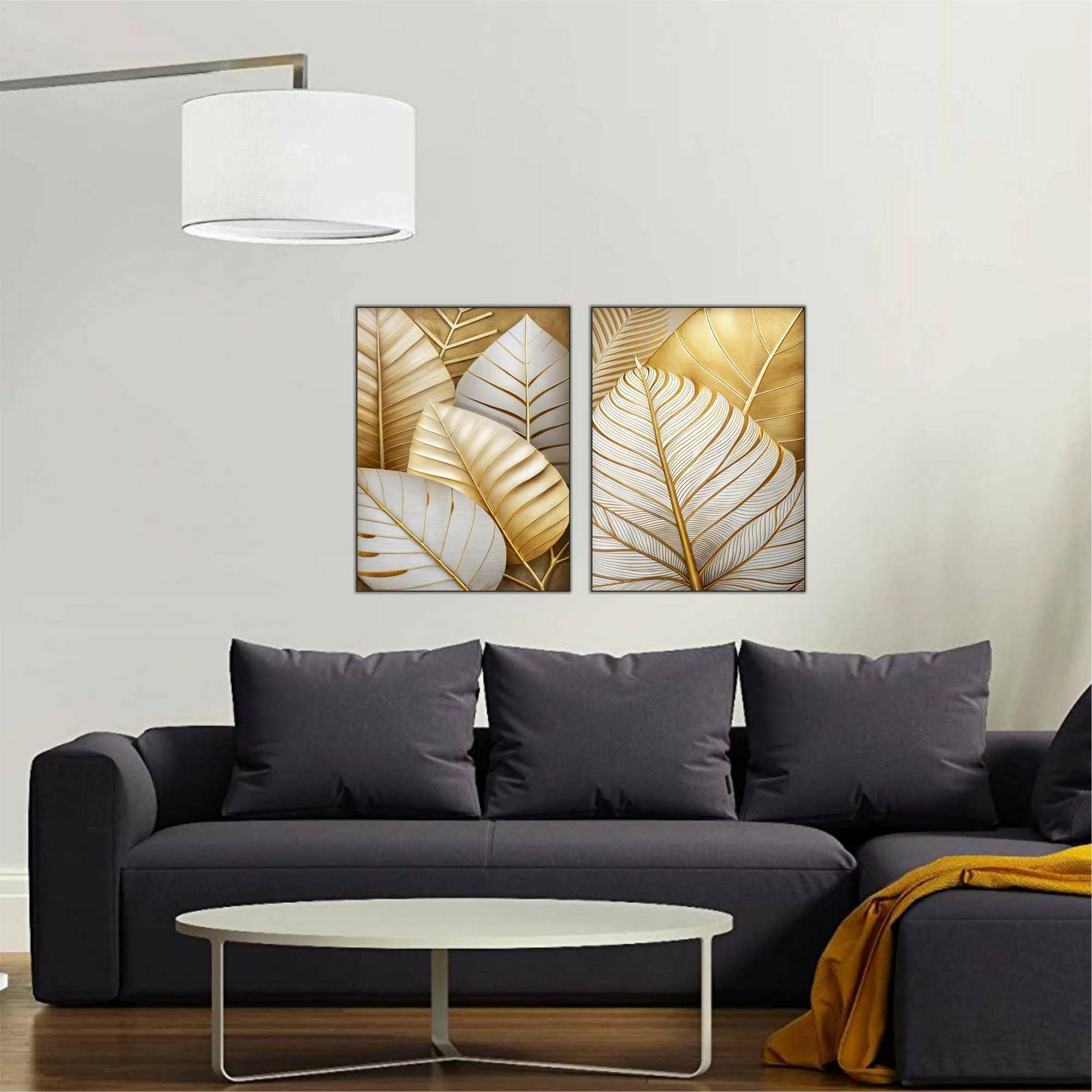 Pikturë dekorative MDF (2 copë), Wallity, shumëngjyrëshe, 40x60cm
