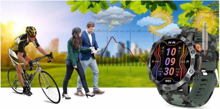 Smartwatch Gravity unisex, e zezë