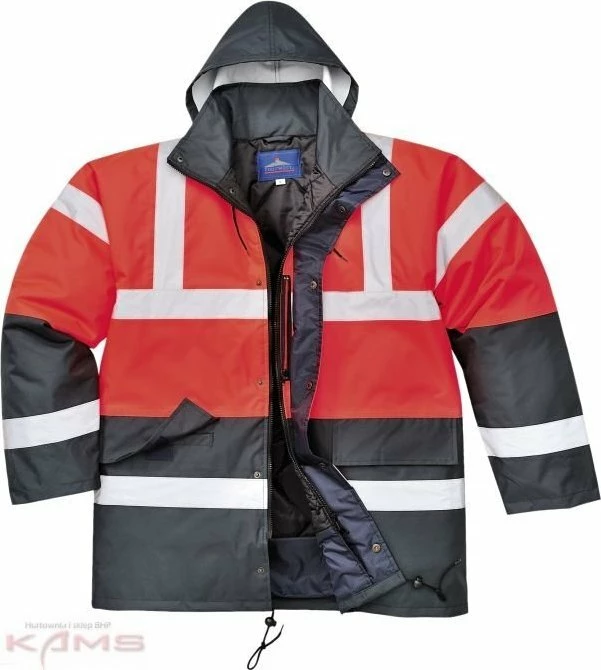 Xhaketë pune reflektuese Portwest S466, dyngjyrëshe, EN471/EN343/EN342, madhësia S, verdhë-zi