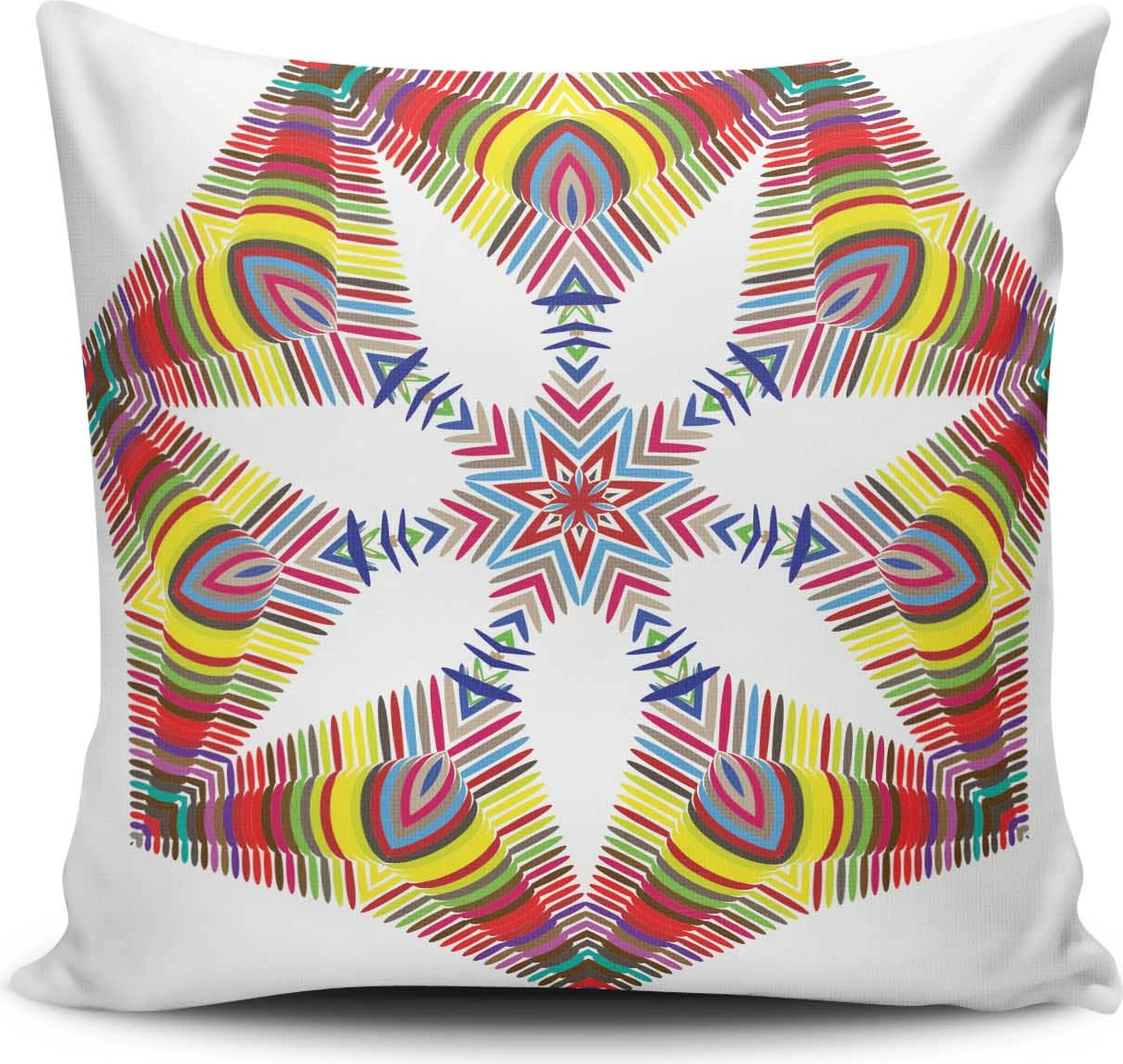 Jastëk dekorativ Aberto Design, MANDALA-34, shumëngjyrësh, 43x43cm