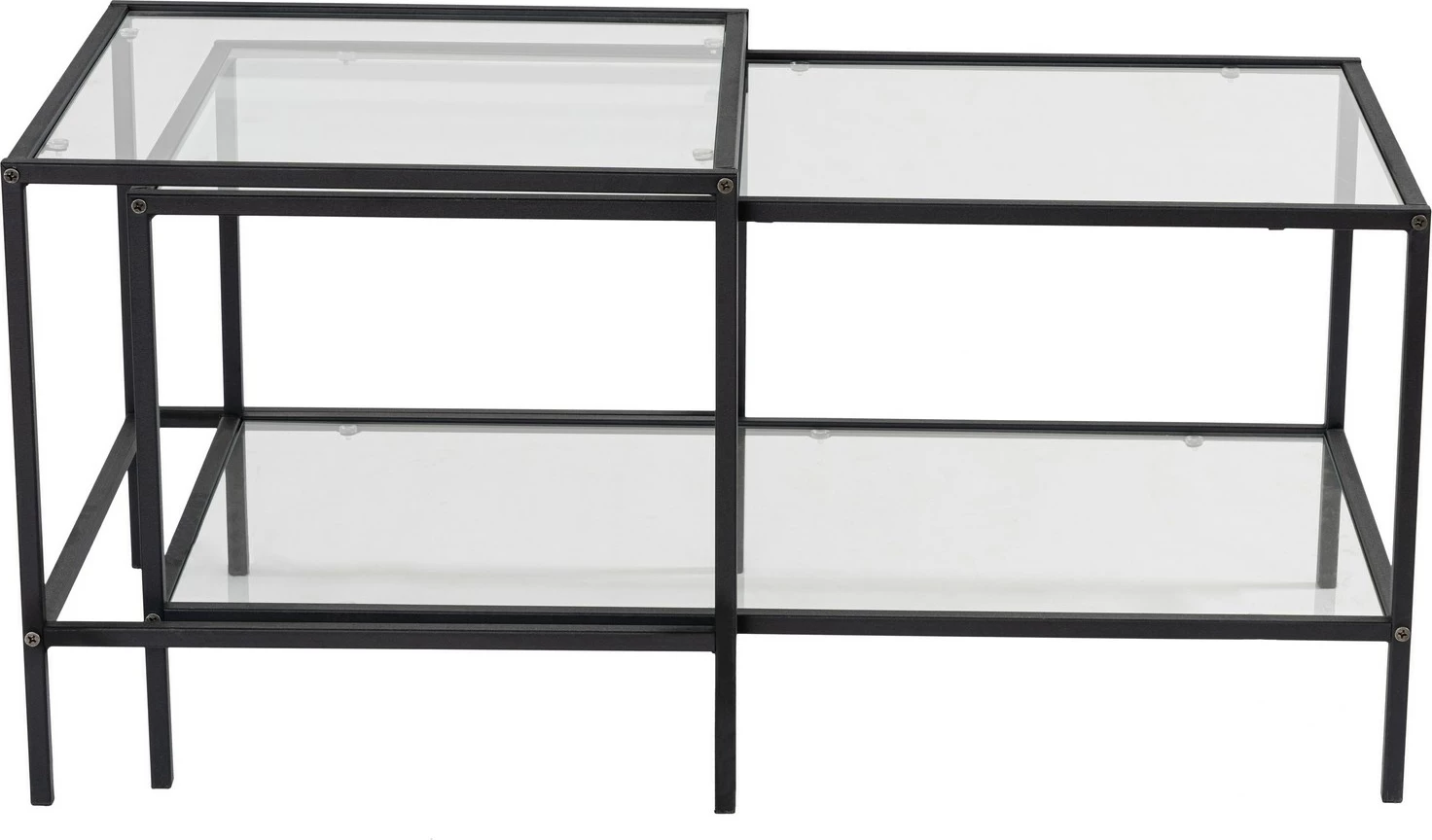 Set tavolinash kafeje Hanah Home, Sevay, e zezë
