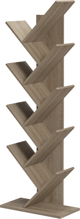 Raft librash Fyllo, ngjyrë sonoma, 50x25x141.5cm