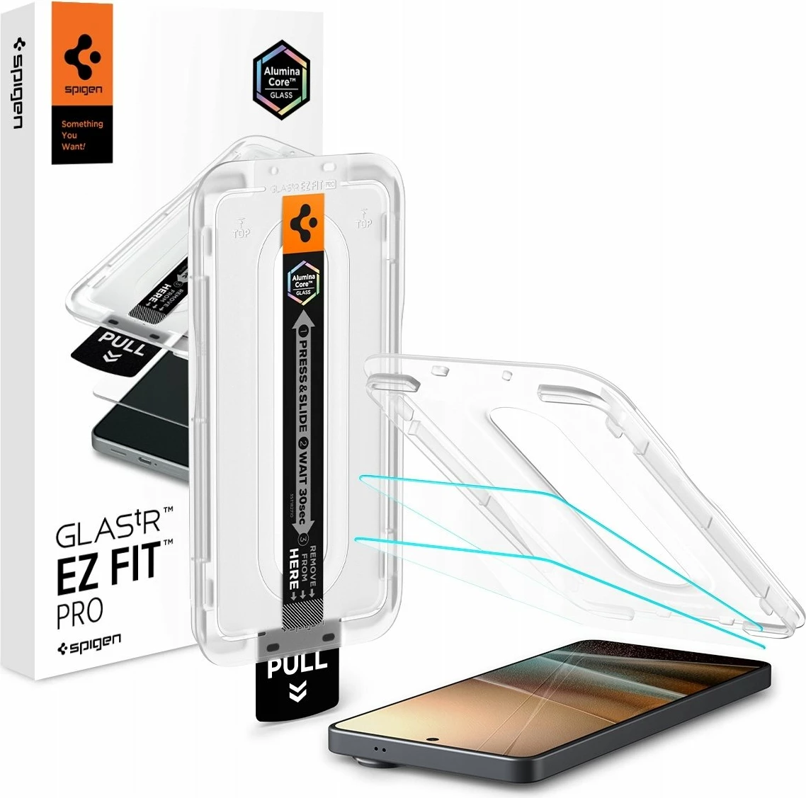 Xham i kalitur mbrojtës ekrani Spigen Glas.tR EZ Fit Pro Anti-Reflection për Samsung Galaxy S26 Ultra, 2 copë, transparent