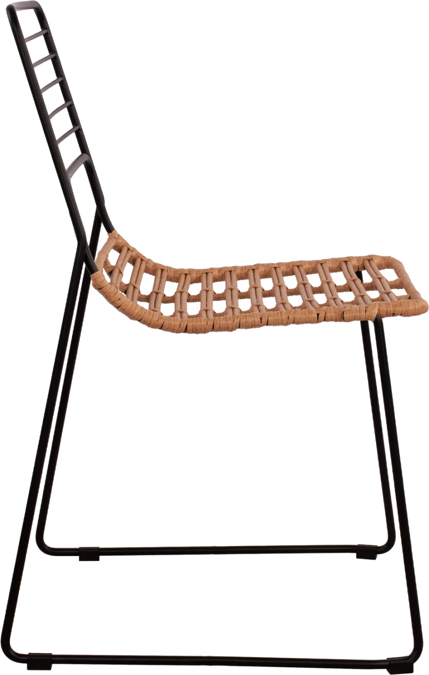 Karrige metalike Allegra FH5694 me thurje beixh 51x54x83cm