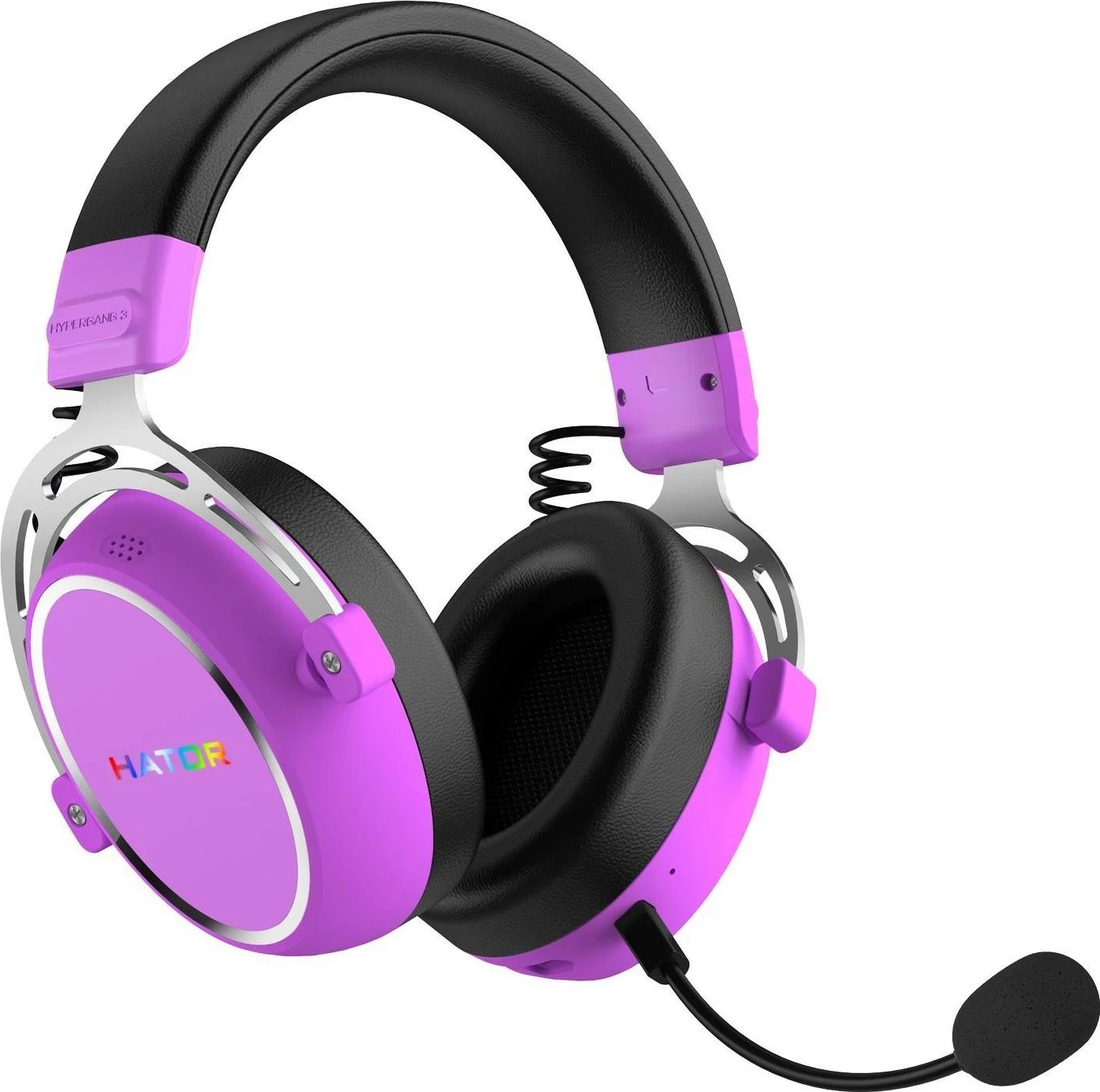 Kufje Hator Hypergang 3 Wireless, Bluetooth 5.4, ANC, mikrofon i ndashëm, 40 orë, purple