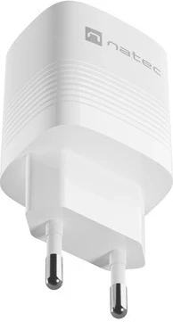 Karikues Natec Ribera GaN 30W, USB-A dhe USB-C, i bardhë