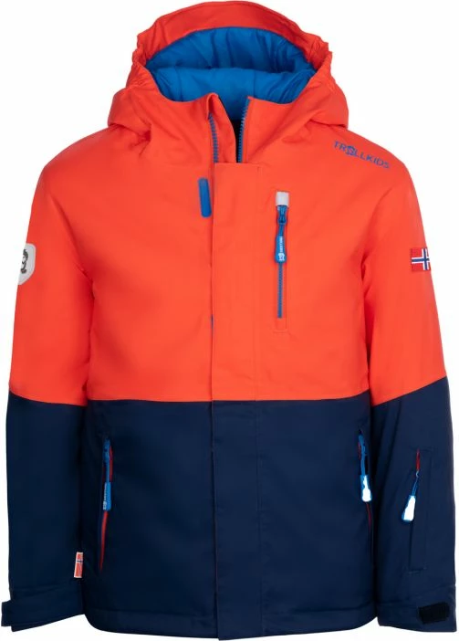 Jakne për fëmijë Trollkids, portokalli/navy