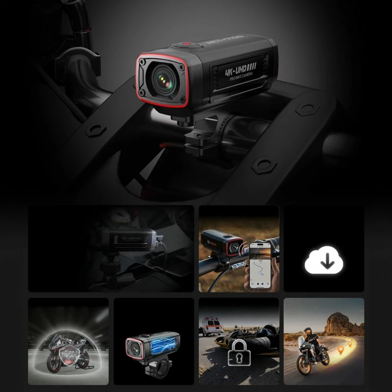 Kamerë sportive AKEEYO AKY-710S për motorra ose biçikleta, e zezë