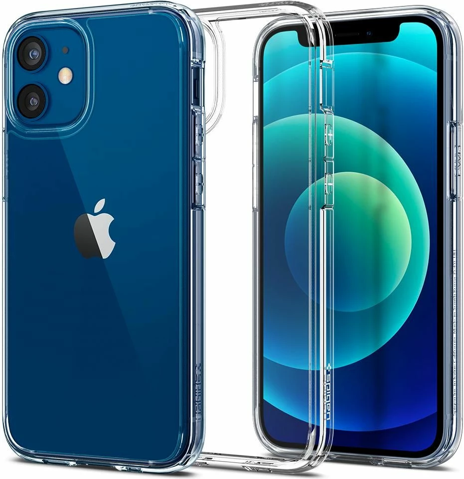 Mbështjellës Spigen Ultra Hybrid për iPhone 12 mini, Transparent