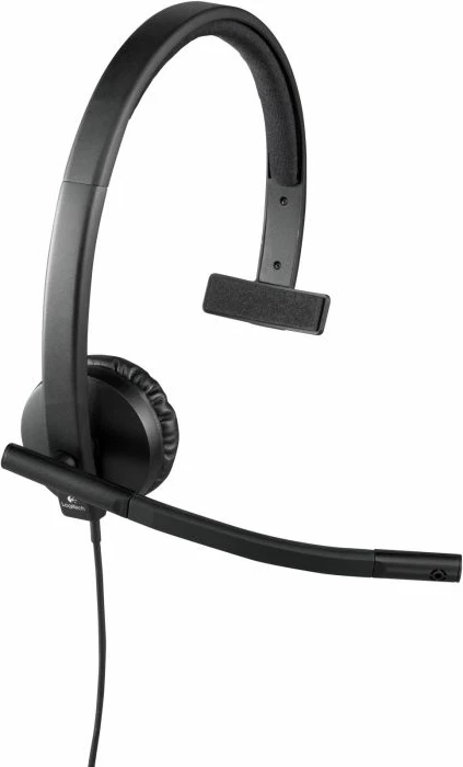Kufje Logitech H570e (981-000571), mono, USB, me mikrofon, zi