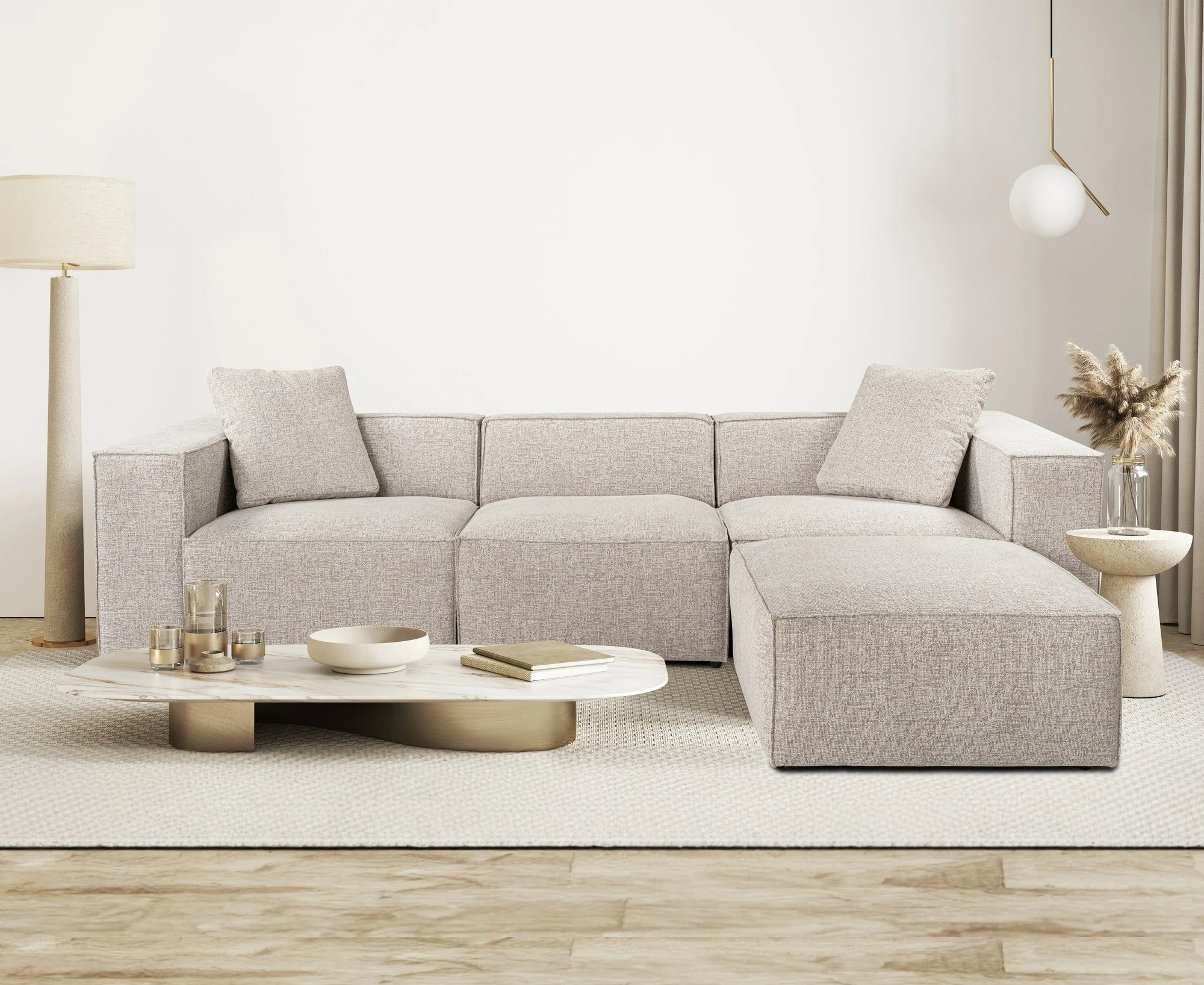 Këndare Lora me pouffe, ngjyrë moka
