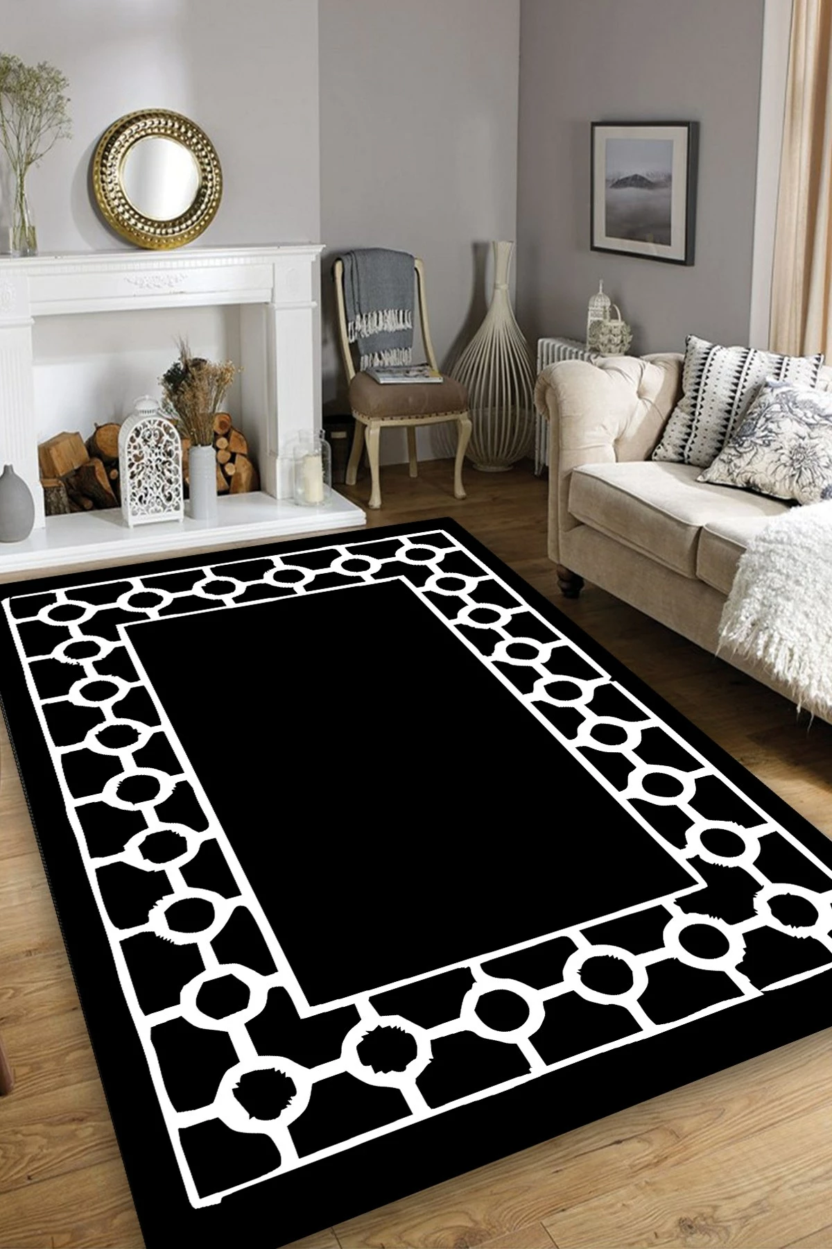 Qilim Black & White Conceptum Hypnose, 120x180cm