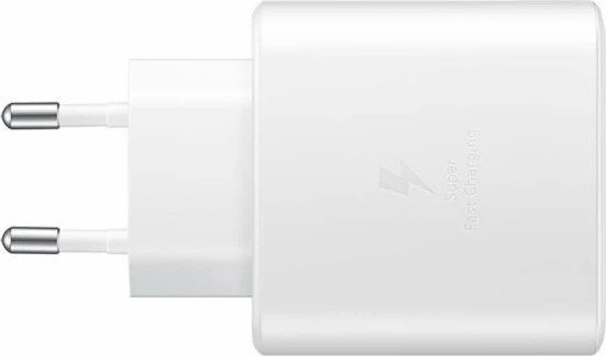 Karikues shtëpie Samsung EP-TA845XWE 45W Super Fast Charge me kabllo USB-C në USB-C EP-DN975BWE, i bardhë, EU blister