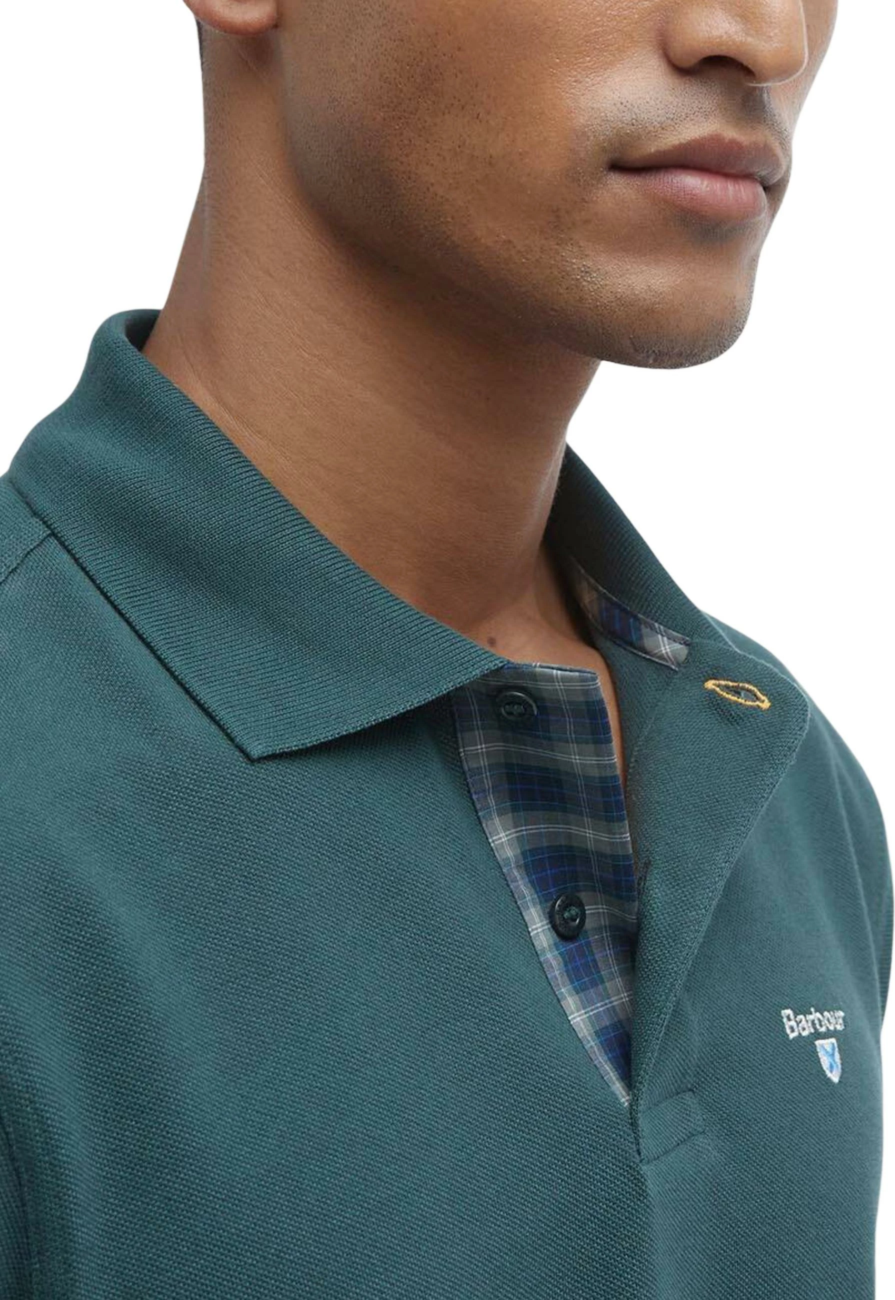 Maicë polo për meshkuj Barbour Tartan Pique MML0012, e gjelbër [Madhësia: S]