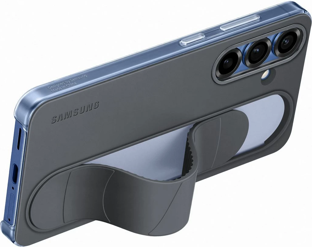 Mbështjellës Samsung EF-GS931CBEGWW për Galaxy S25, silikon, me dorezë dhe qëndrim, zi