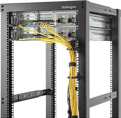 Unazë menaxhimi kabllosh për rack serveri StarTech CMHOOK1UN, 1U, 4.5x10cm, e zezë