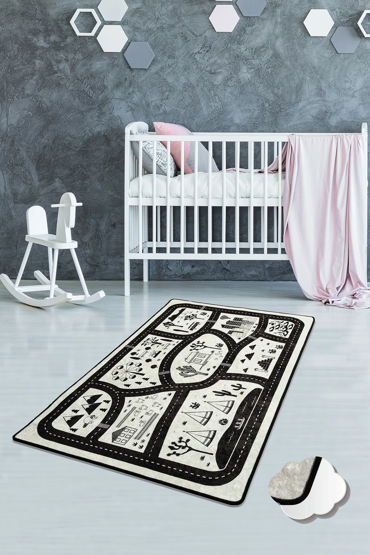 Qilim (100 x 160) Conceptum Hypnose, Black City