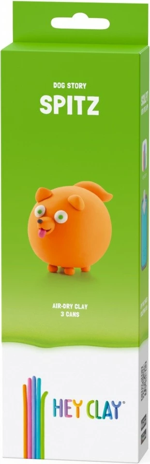 Set modelimi Hey Clay Dog Spitz, Tm Toys, 5 ngjyra