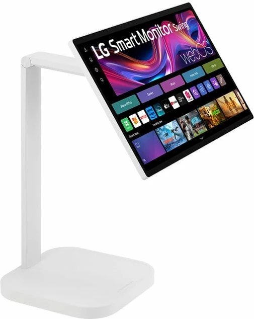 Monitor smart LG Swing 32U889SA-W 31.5\" 4K UHD IPS Touch webOS USB-C i bardhë