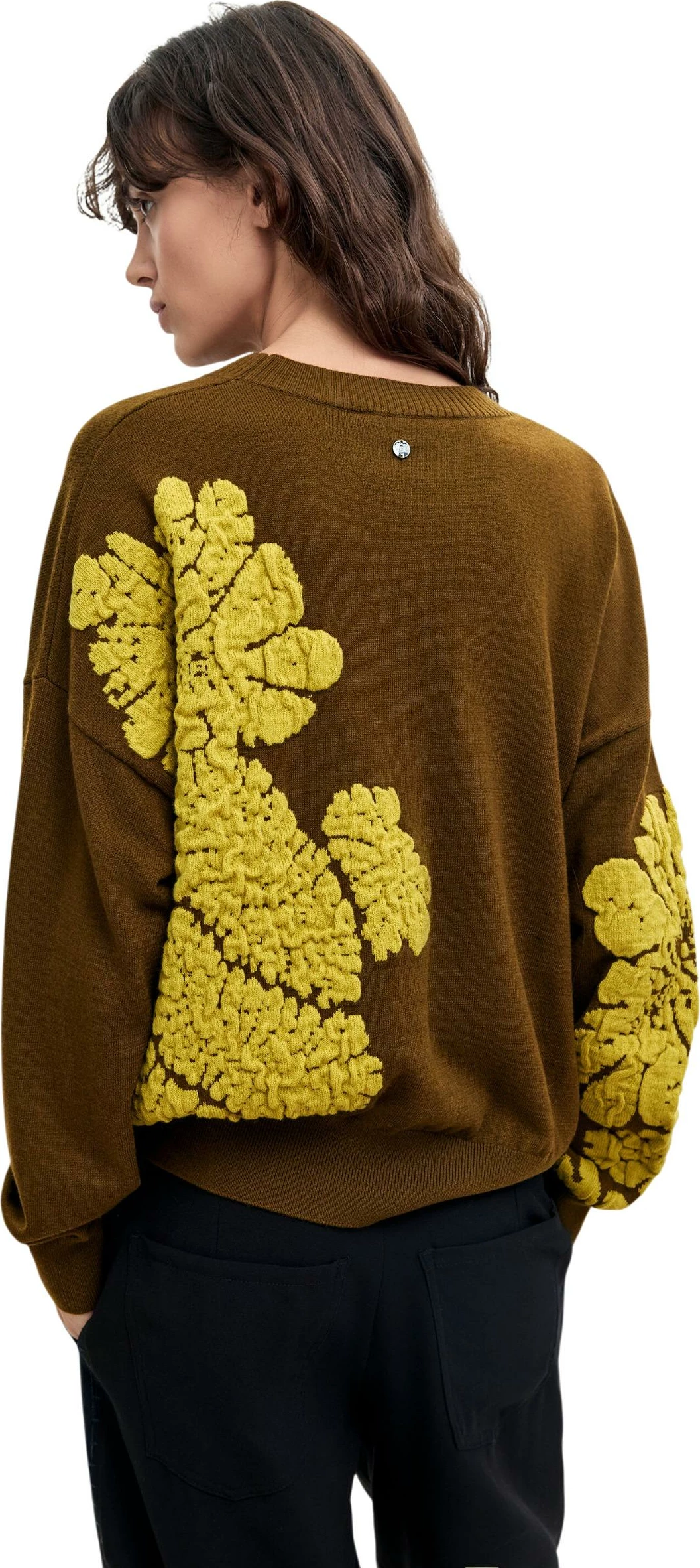 Xhemper për femra Desigual JERS_BUBBLES_LACROIX 26WWJF09, i gjelbër [Madhësia: M]