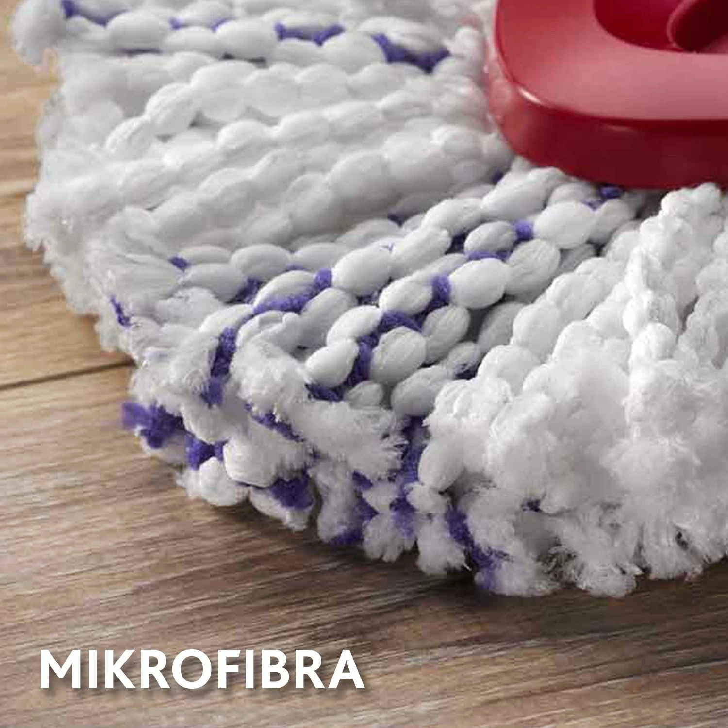 Insert për mop rrotullues Vileda Turbo 3w1 167749, mikrofibër, i bardhë, 1x