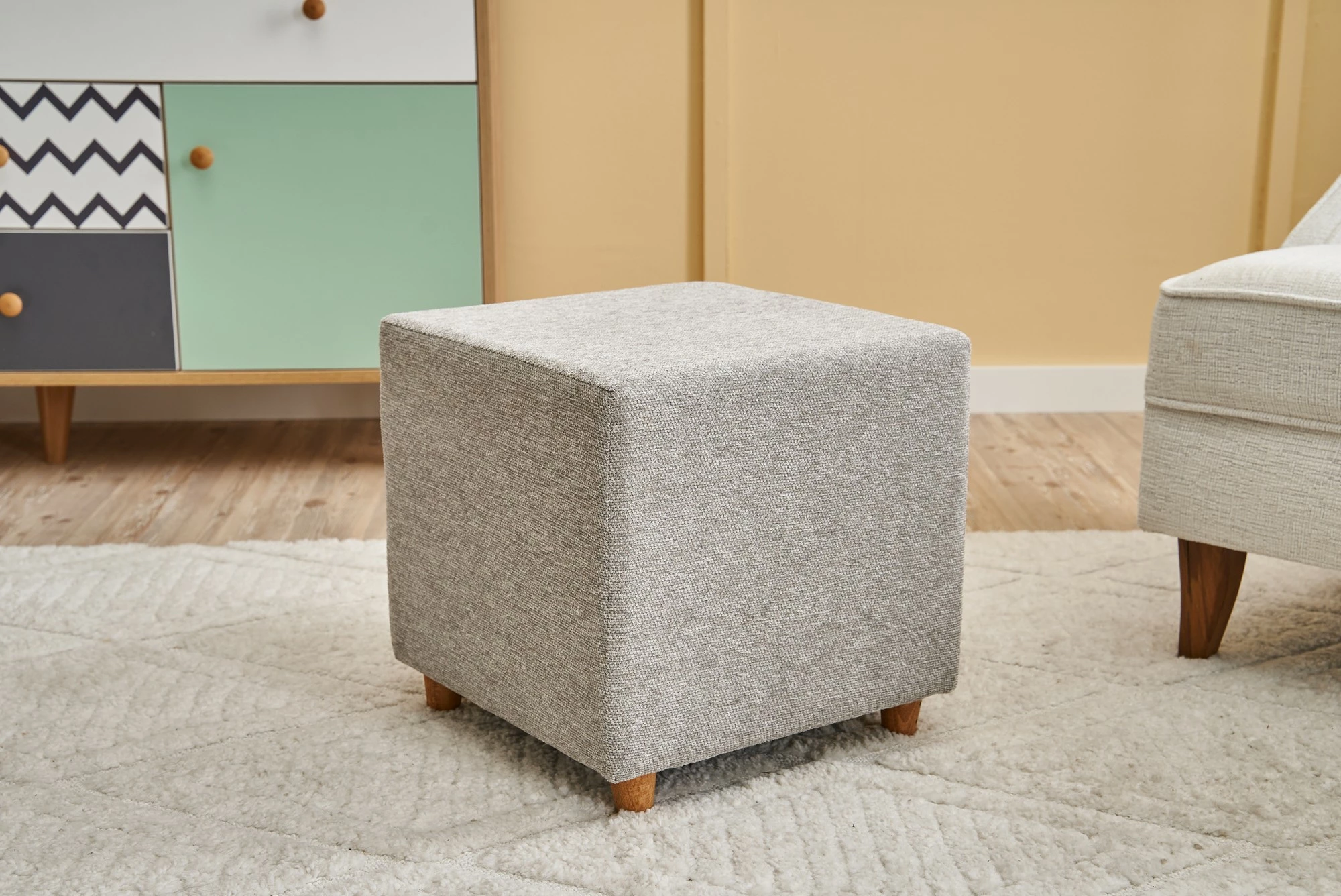 Puf krem Atelier del Sofa, Ranma Gabbana 17, 40x40x40 cm