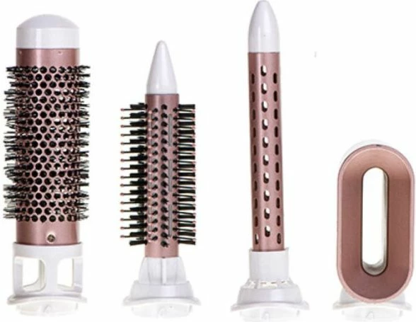 Tharëse flokësh 5-në-1 Adler AD2027 1200W, set me 5 shtojca, pearl white/rose gold