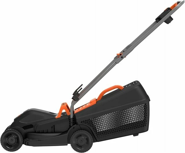 Kositëse bari elektrike Black+Decker BEMW351-QS 1000W, 32 cm, 30 L, 20–60 mm, e zezë/portokalli